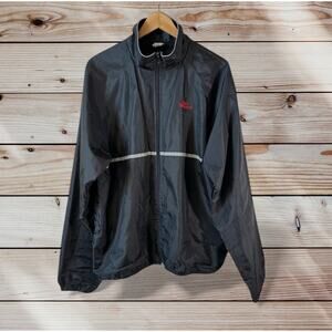 VTG 90s SPORTS ILLUSTRATED Men's Full Zip Windbreaker Jacket Black Size X-Large